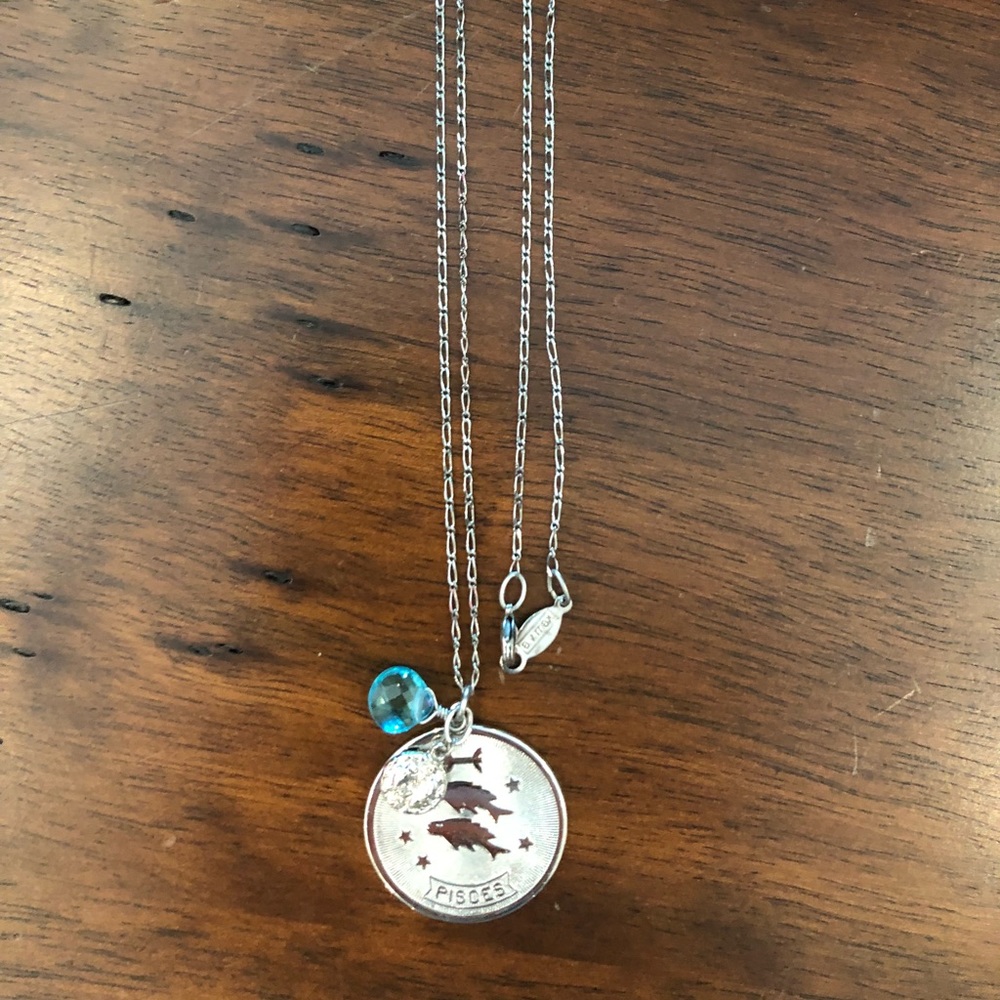 Pisces Silver Necklace NEW